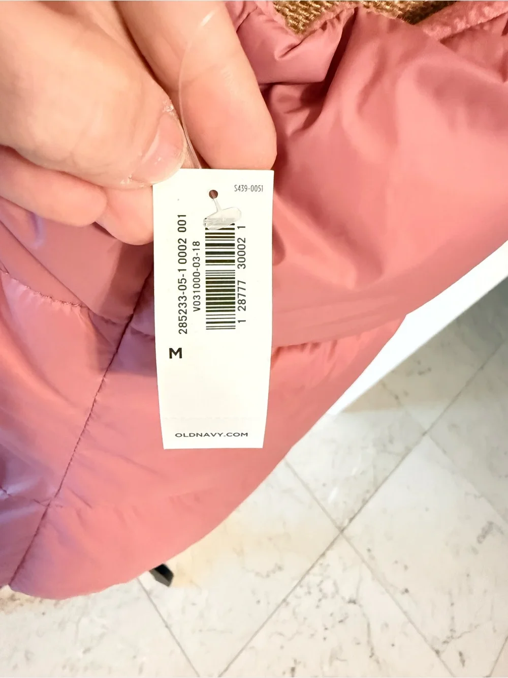 NWT Old Navy Girls Coral Puffer Vest - Quilted Sleeveless Jacket